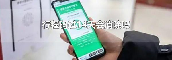 行程码过14天会消除吗