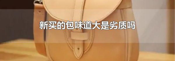 新买的包味道大是劣质吗