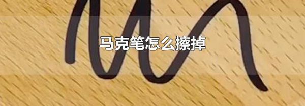 马克笔怎么擦掉