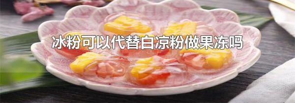 冰粉可以代替白凉粉做果冻吗