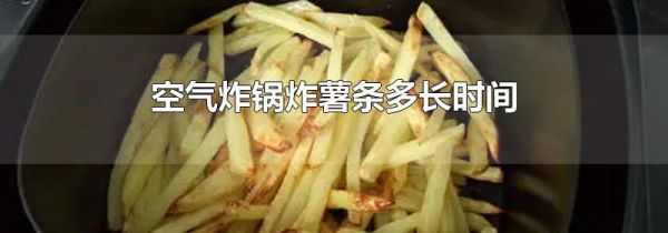 空气炸锅炸薯条多长时间
