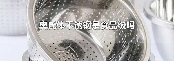 奥氏体不锈钢是食品级吗