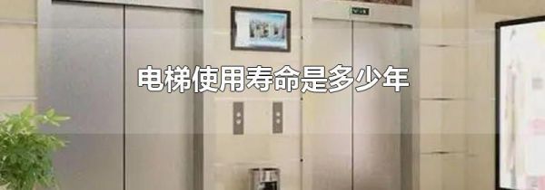 电梯使用寿命是多少年