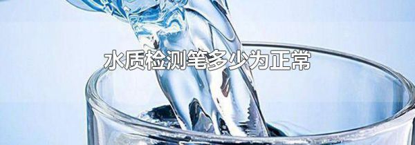 水质检测笔多少为正常