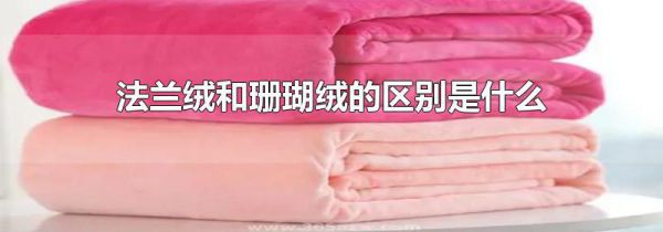 法兰绒和珊瑚绒的区别是什么