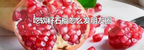 吃软籽石榴怎么发朋友圈