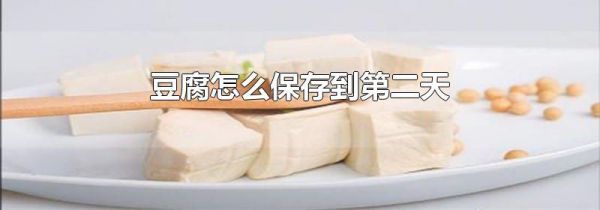 豆腐怎么保存到第二天