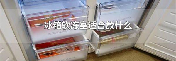 冰箱软冻室适合放什么