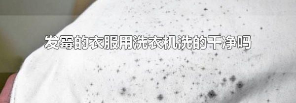 发霉的衣服用洗衣机洗的干净吗