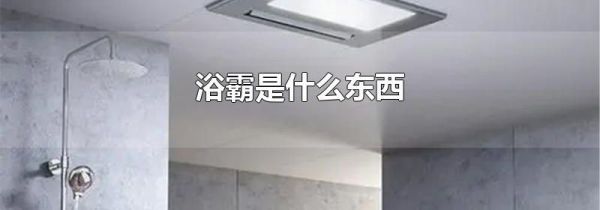 浴霸是什么东西