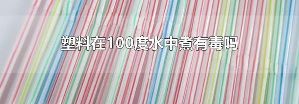 塑料在100度水中煮有毒吗