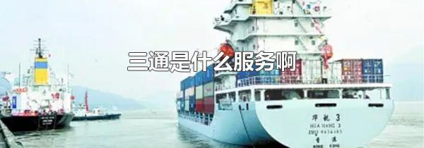 三通是什么服务啊