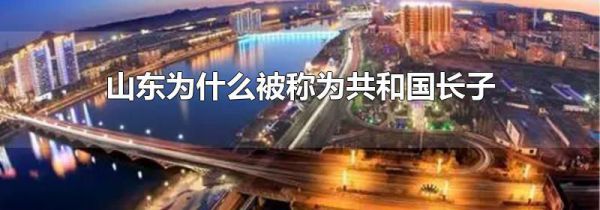 山东为什么被称为共和国长子