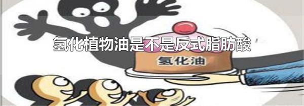 氢化植物油是不是反式脂肪酸
