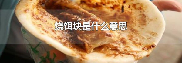 烧饵块是什么意思