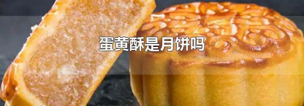 蛋黄酥是月饼吗