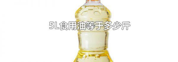 5L食用油等于多少斤