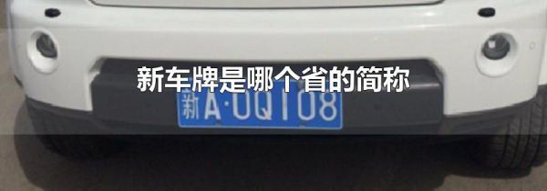 新车牌是哪个省的简称