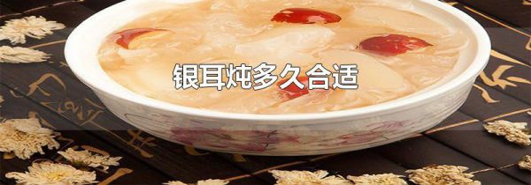 银耳炖多久合适