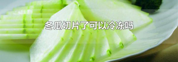 冬瓜切片了可以冷冻吗