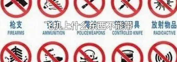 飞机上什么东西不能带