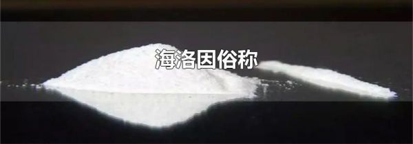 海洛因俗称