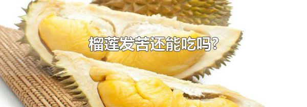 榴莲发苦还能吃吗?