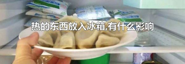 热的东西放入冰箱,有什么影响吗