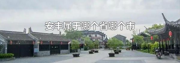 安丰属于哪个省哪个市
