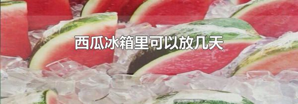 西瓜冰箱里可以放几天
