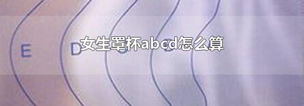女生罩杯abcd怎么算
