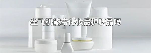 坐飞机能带化妆品护肤品吗