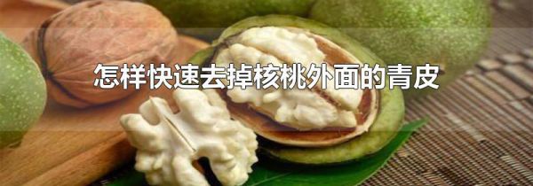 怎样快速去掉核桃外面的青皮