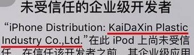 未受信任的企业级开发者怎么解决？