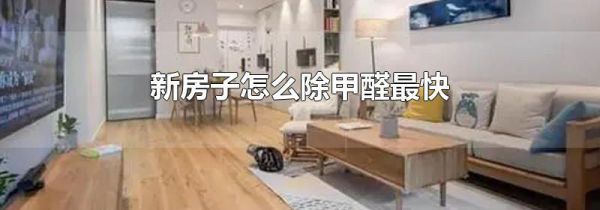 新房子怎么除甲醛最快