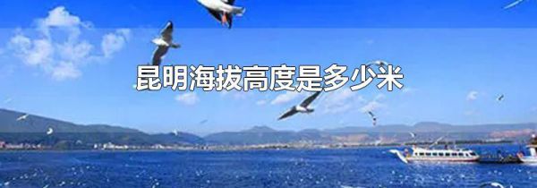 昆明海拔高度是多少米