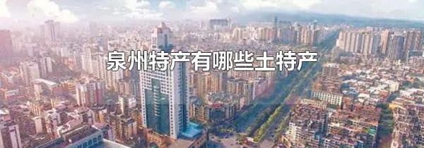 泉州特产有哪些土特产