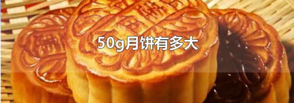 50g月饼有多大
