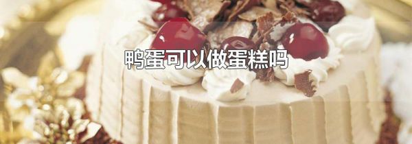 鸭蛋可以做蛋糕吗