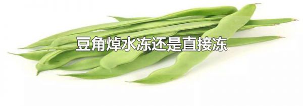 豆角焯水冻还是直接冻