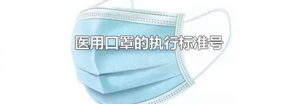 医用口罩的执行标准号