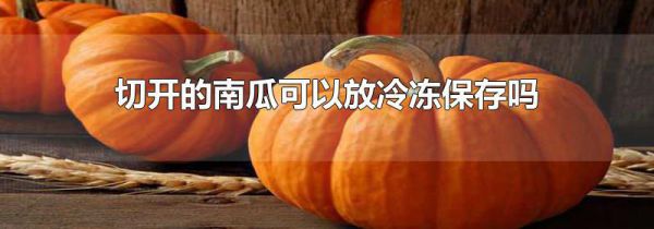 切开的南瓜可以放冷冻保存吗