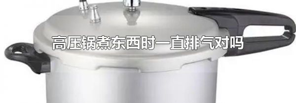 高压锅煮东西时一直排气对吗