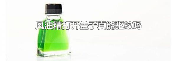 风油精打开盖子真能驱蚊吗