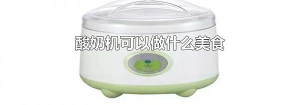 酸奶机可以做什么美食