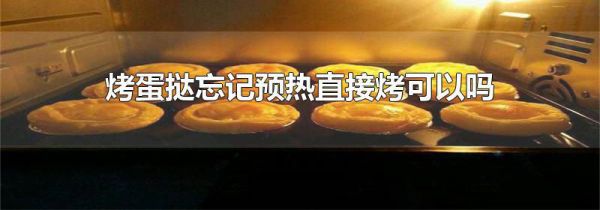 烤蛋挞忘记预热直接烤可以吗