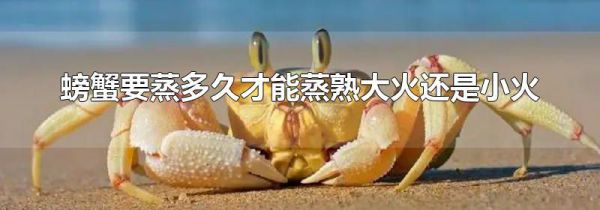 螃蟹要蒸多久才能蒸熟大火还是小火