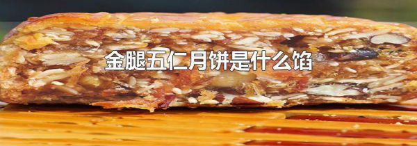 金腿五仁月饼是什么馅