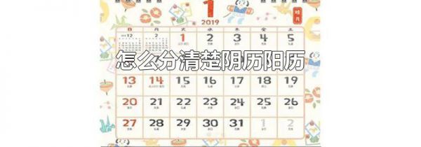 怎么分清楚阴历阳历