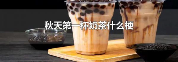 秋天第一杯奶茶什么梗